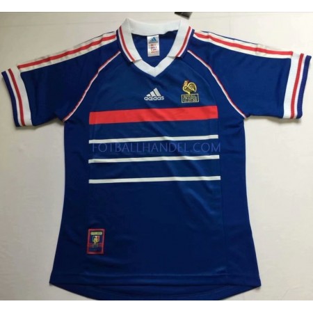 Herre Fotballdrakter Frankrike Hjemme Retro 1998 Kortermet